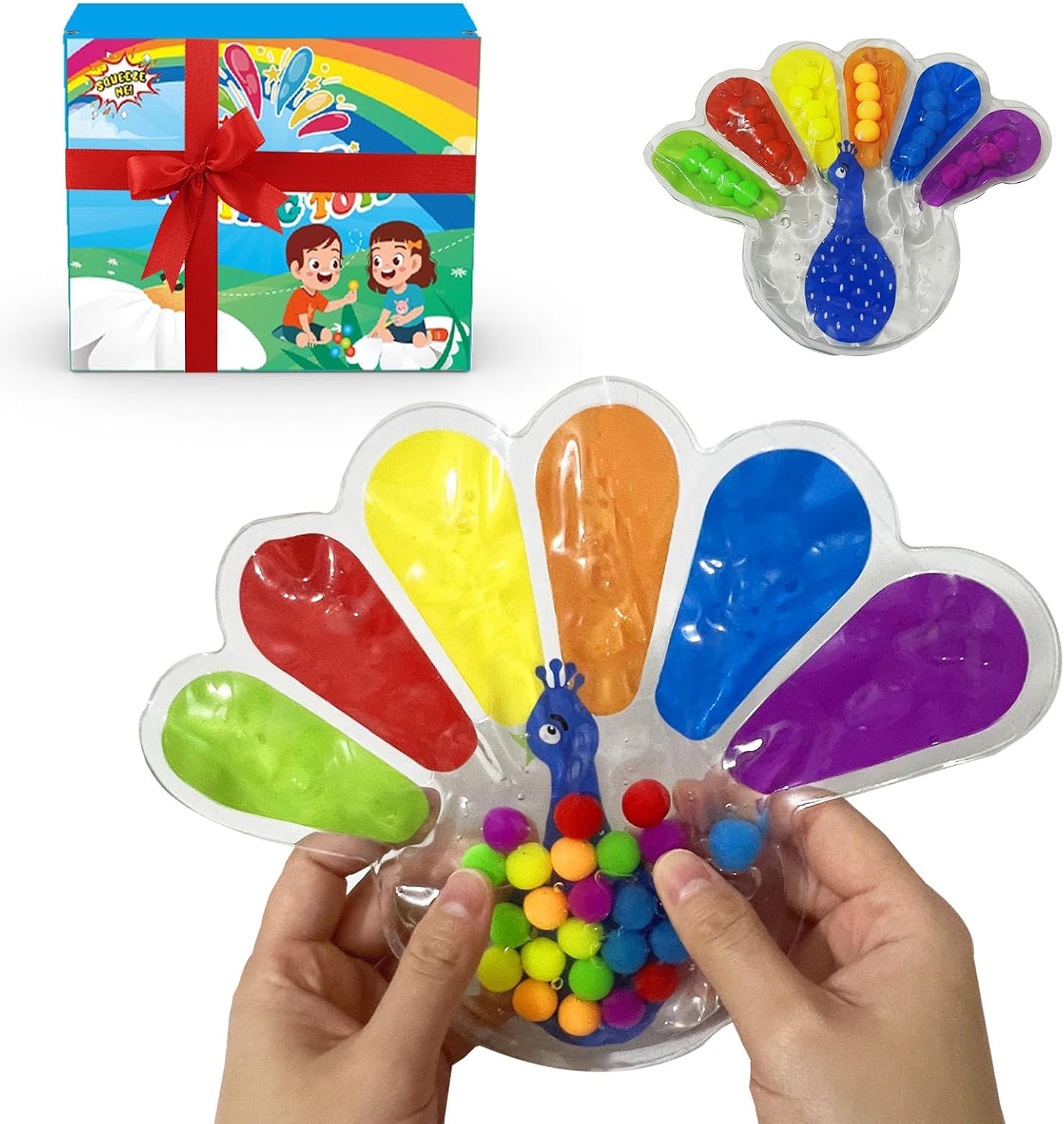 Color Sorting Sensory Toys, Fine Motor Skills Toys for Toddlers, Montessori Toys Preschool Learning Activitie
