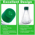 500ml Erlenmeyer Flask, Sterile, Vent Cap, Flat Bottom, PC, 2Pcs