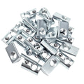 24 Packs 1/4"-20 Threaded Steel Roll in T-Nut with Ball Spring