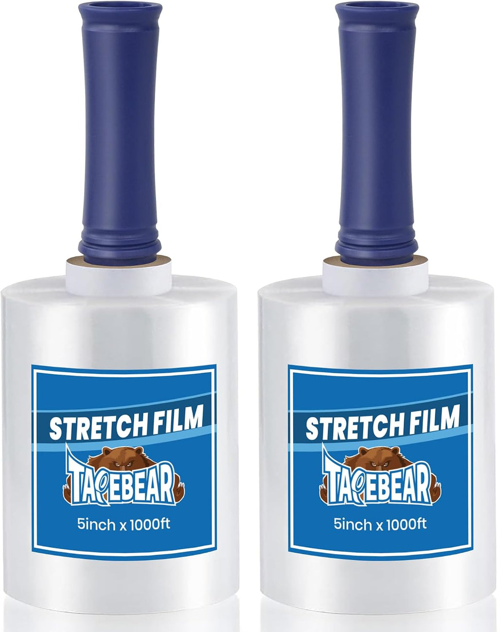 Mini Clear Stretch Wrap Film with Handle 80 Gauge 5" x 1000Ft