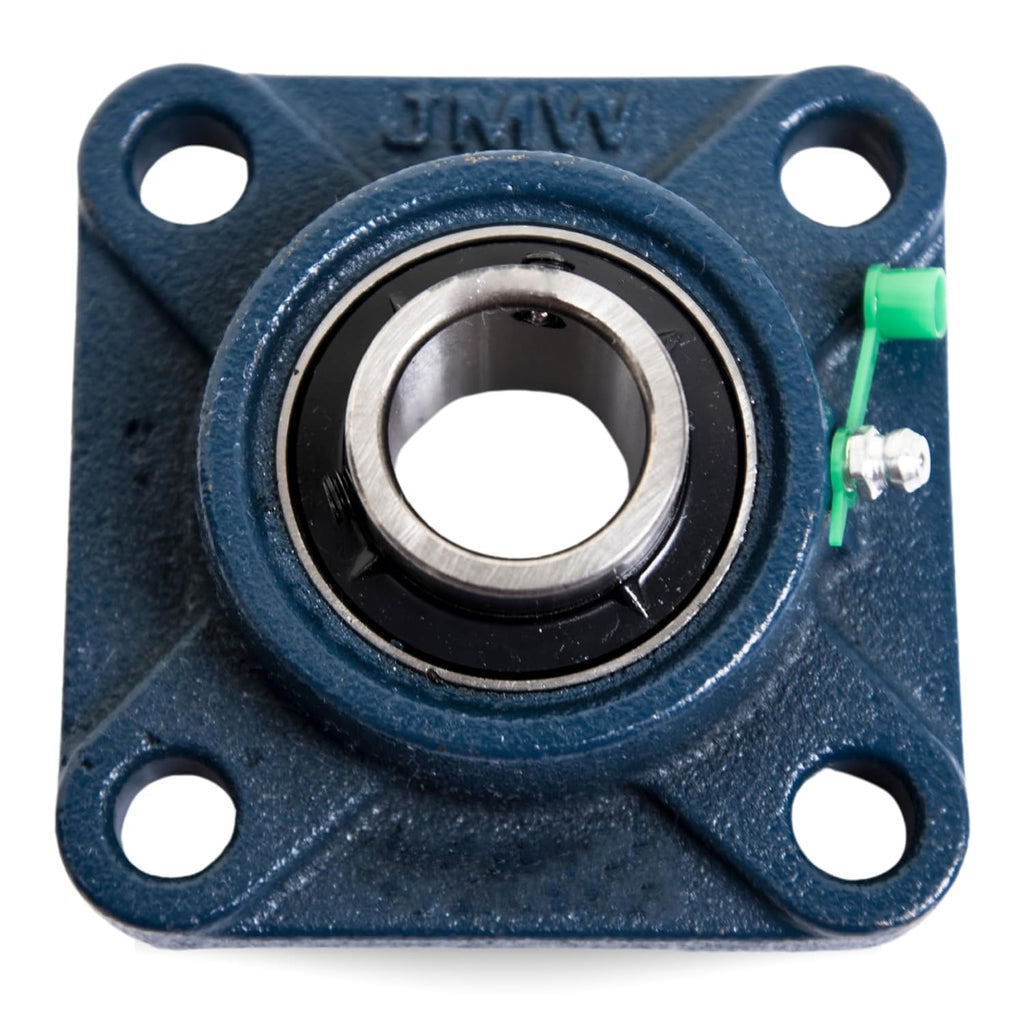 Jeremywell UCF204-12 Pillow Block Bearing (4 Pack), 3/4 inch Bore, Square, 4-Bolt Flange Mounted, Solid Base, Self-Alignment