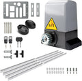 1800lb Automatic Sliding Gate Opener Rack Drive Operator for Heavy Driveway Slide Gates Up to 40 Feet, Rolling Gate