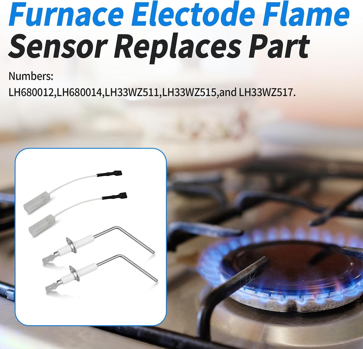LH680014 LH680534 Furnace Flame Sensor Compatible with Carrier - Bryant