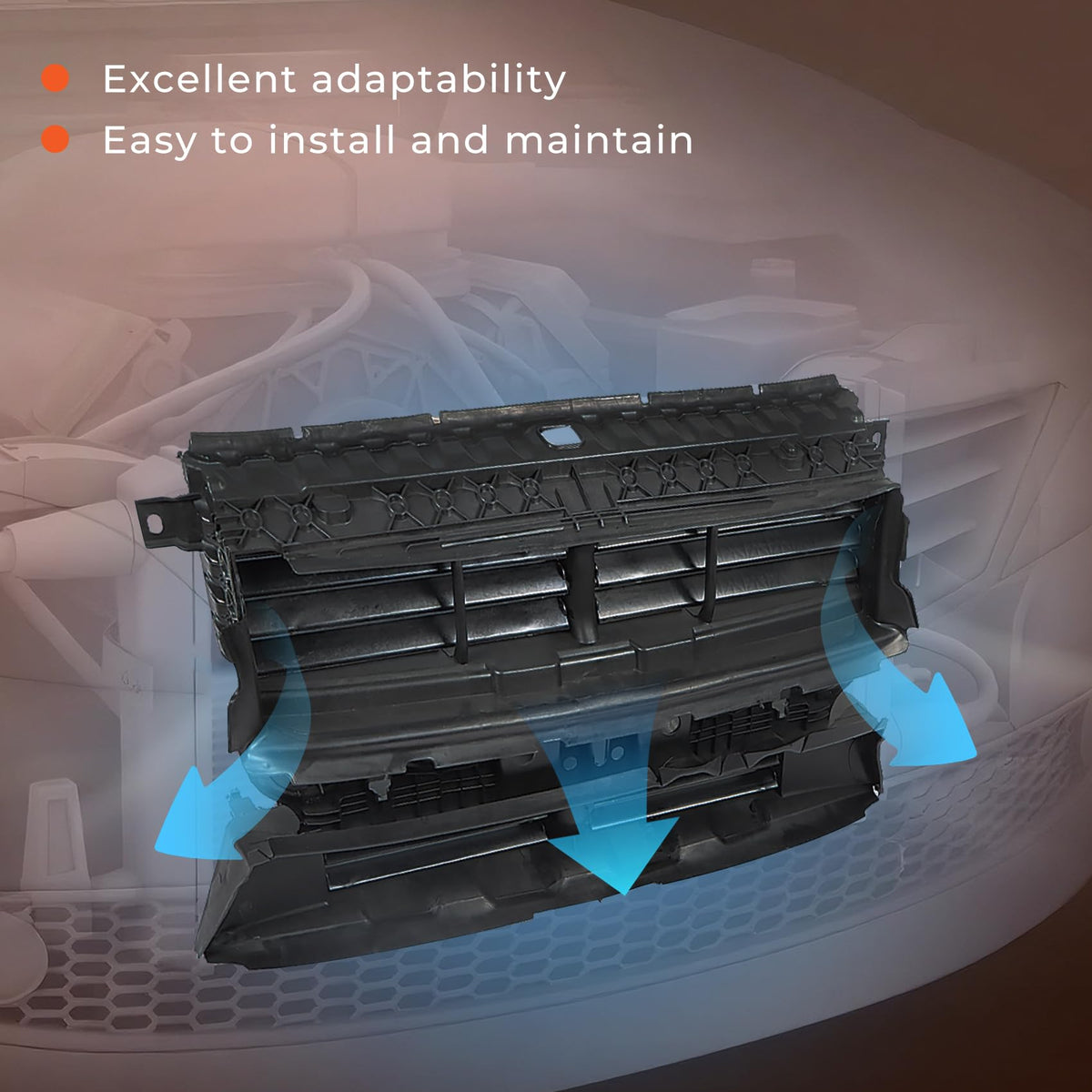 labwork Front Radiator Shutter Replacement for Ford Escape 2017-2020