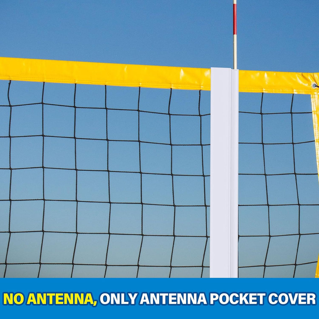 2 Pcs Volleyball Net Antenna Sleeves, 40" Volleyball Antenna Pocket | (No Antennas Included) Indoor and Beach