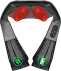 Shiatsu Neck Massager with Heat for Pain Relief Deep Tissue, 2026 Upgraded 3D Back Shoulder Kneading Massage Pillow