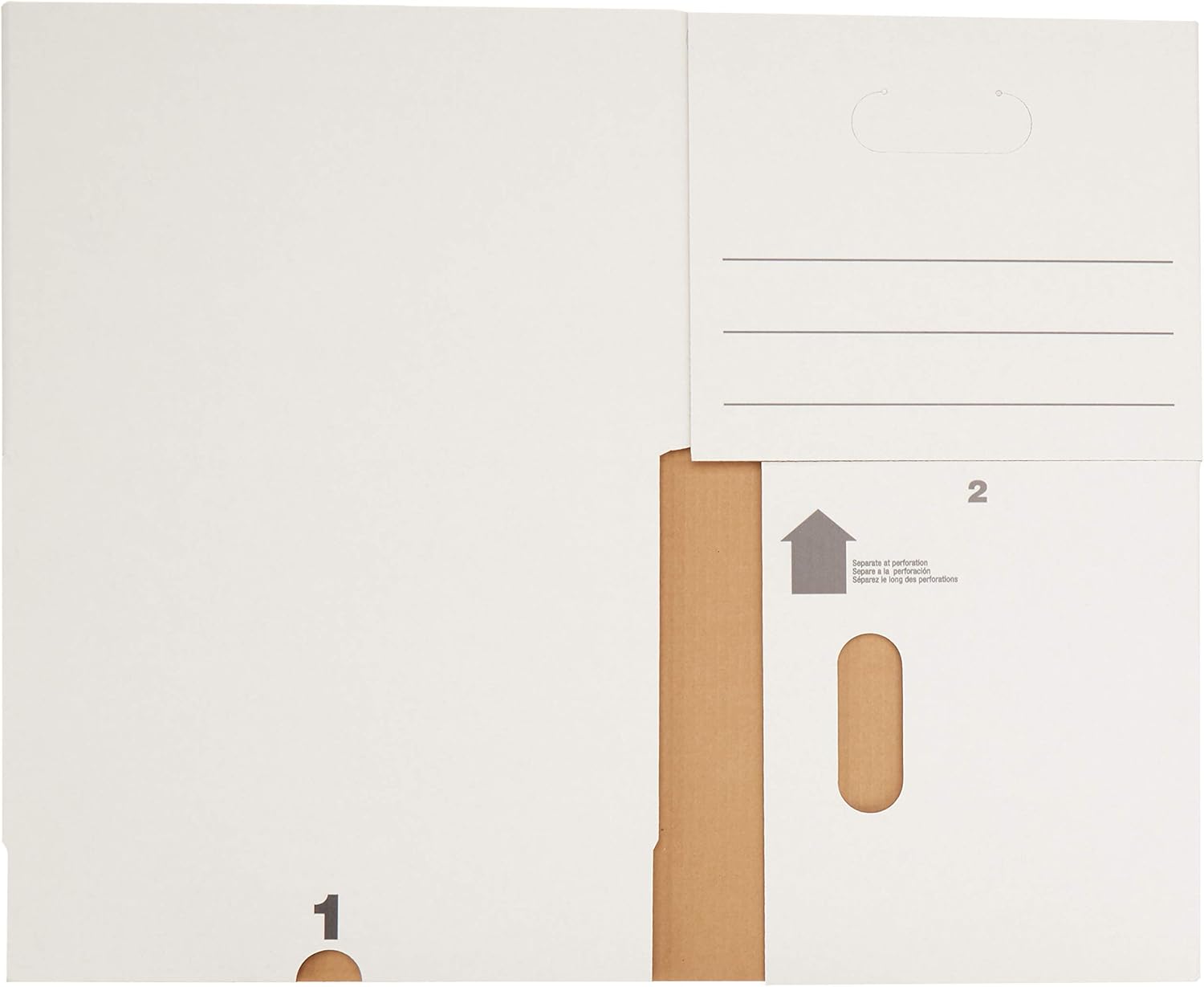 Storage/Filing Boxes with Lift-Off Lid, Letter/Legal Size, Collapsible, Tape-Free Assembly, White, 16.2" L x 12.5" W