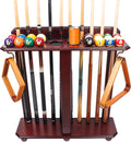 GSE Corner-Style Floor Stand Billiard Pool Cue Racks with Score Counters | Holds Pool Cue Sticks, Full Set of Balls