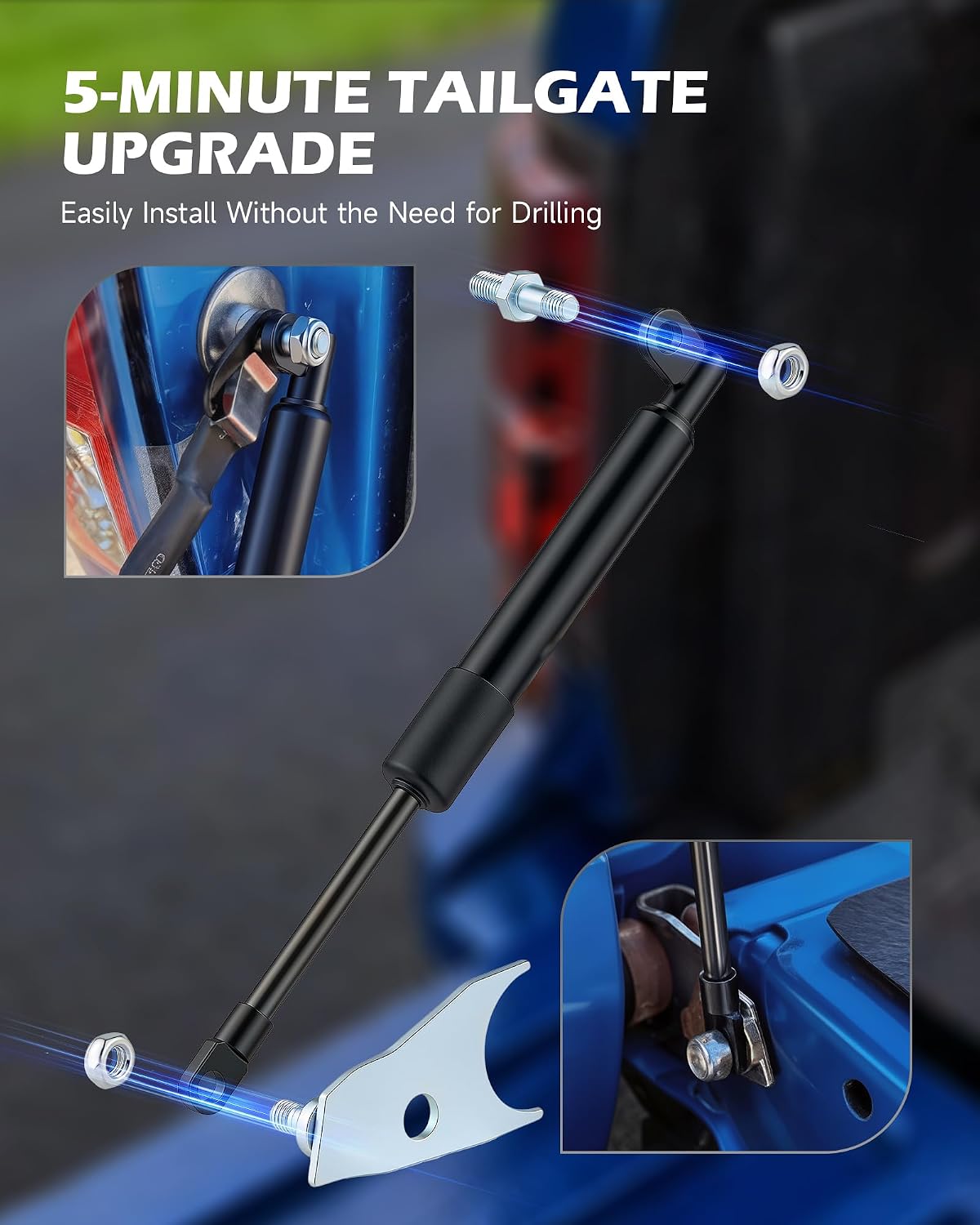 OMT Truck Tailgate Assist Shock Compatible with 99-06 Silverado Sierra
