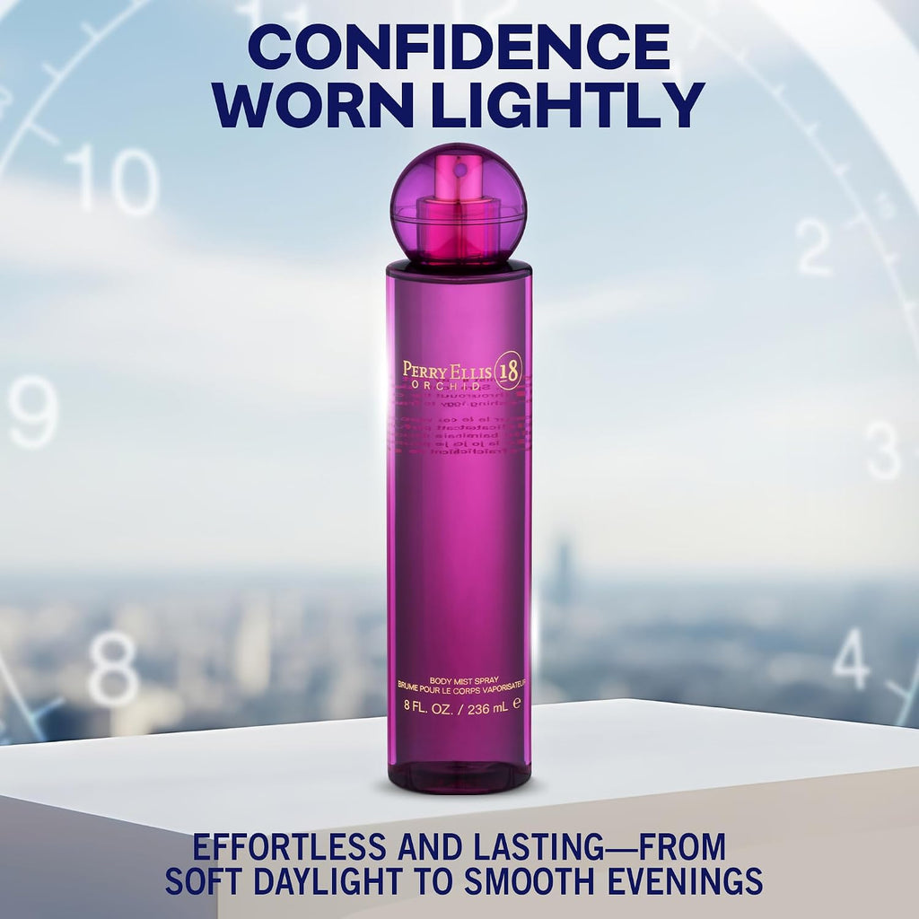 18 Orchid Body Spray for Women Long Lasting, 8 Fl Oz (200 mL) | Floral & Vanilla Body Mist, Perfumes for Women, EDT