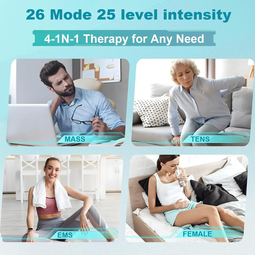 26 Mode Wireless TENS Unit, Effectively Relieve Pain,App-Controlled