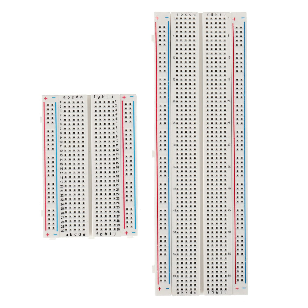 1Pcs 803 & 1 Pcs 400 Tie Points Solderless Breadboard, 65 Pcs Jumper Wires, 6PCS 170 Points Mini Breadboard