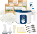 4lb Soy Wax Melt Kit with Digital Wax Melting Pot, | Soy Candle Maker Set with Wax Melter, Wicks, Wick Holders, Wick