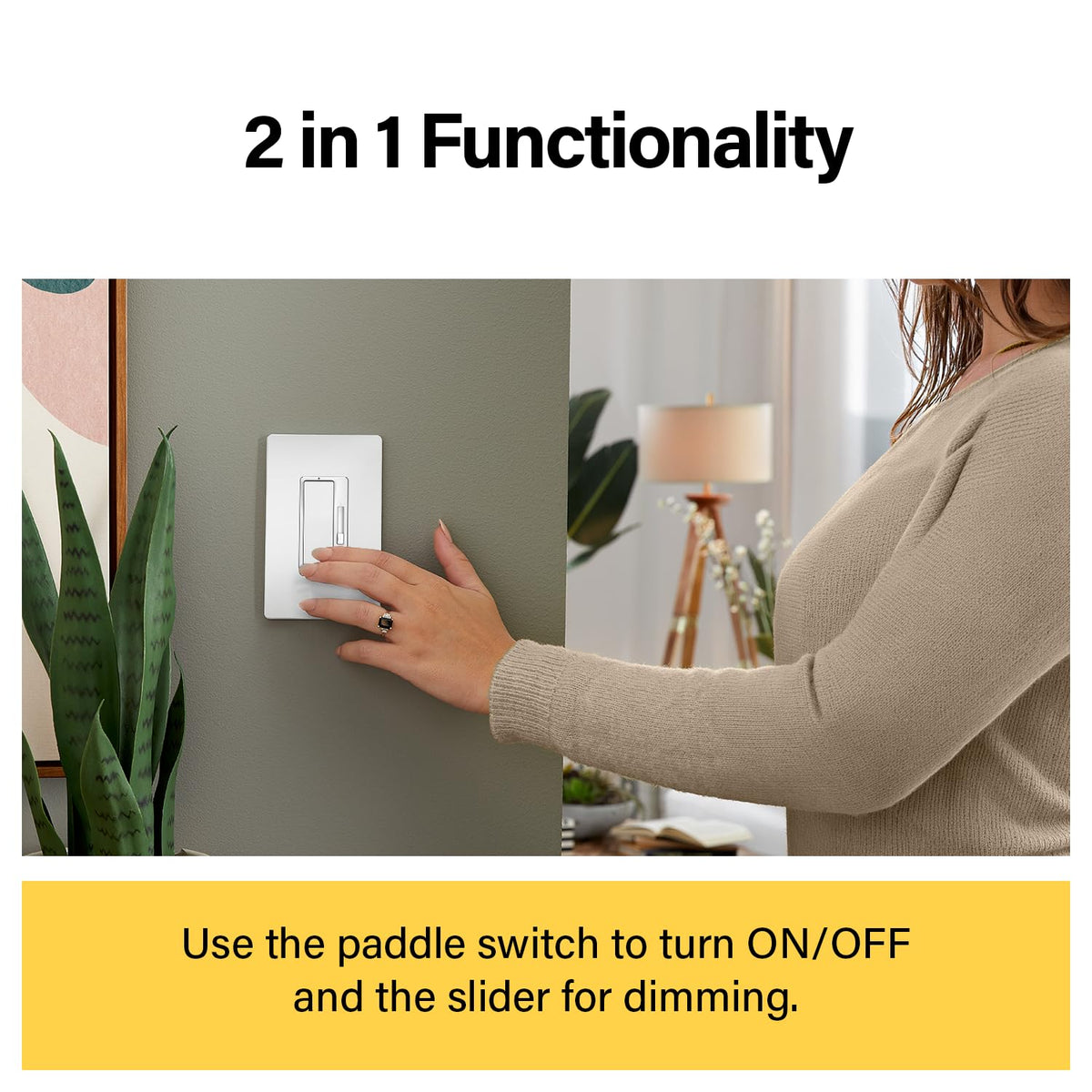 Legrand Radiant 450W LED Dimmer Light Switch 3-Way Rocker White 3-Pack