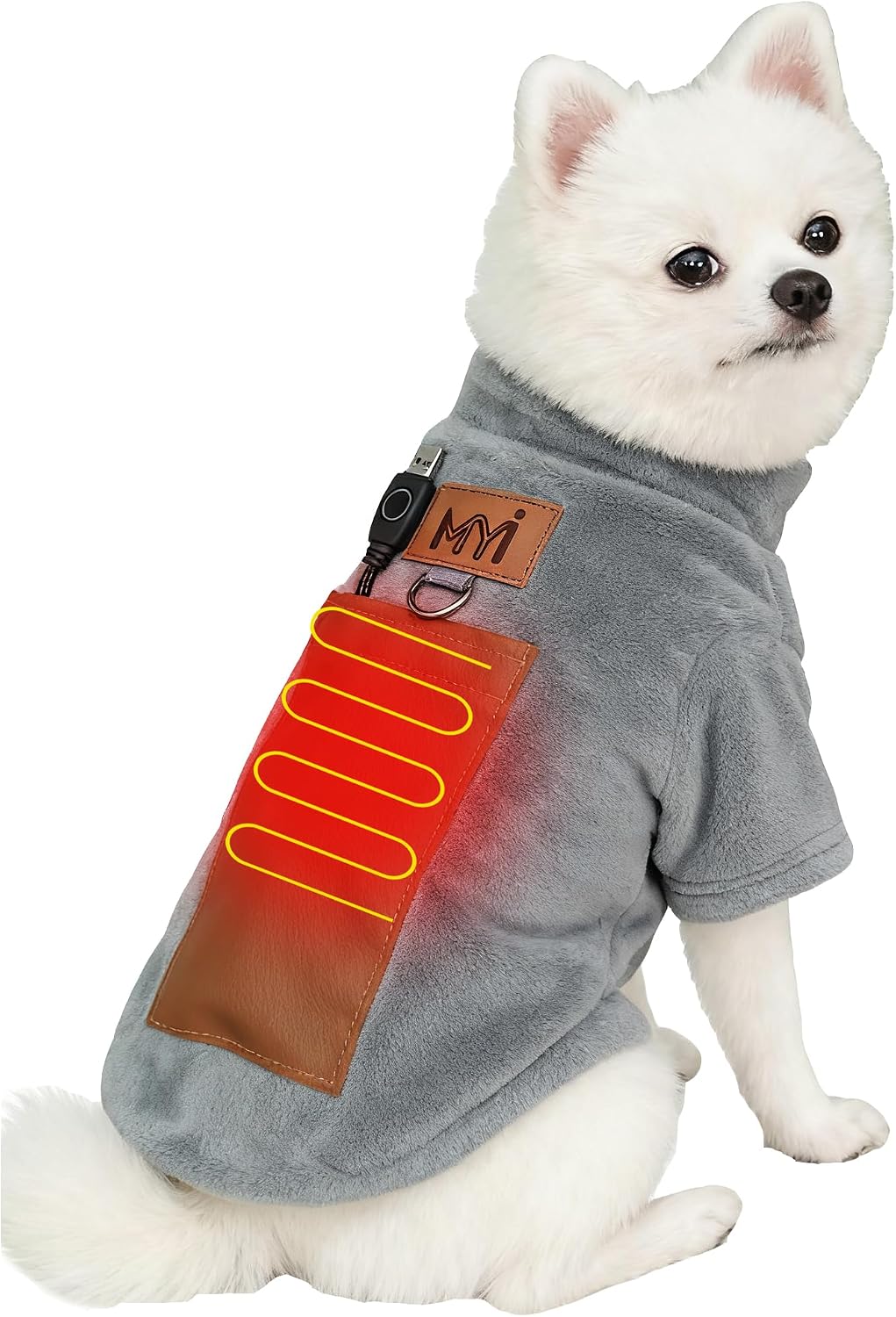 Winter Heated Dog Electric Warm Coat Clothes for Small Medium Large Dogs Outside/Inside Cold Weather Jacket pet Vest