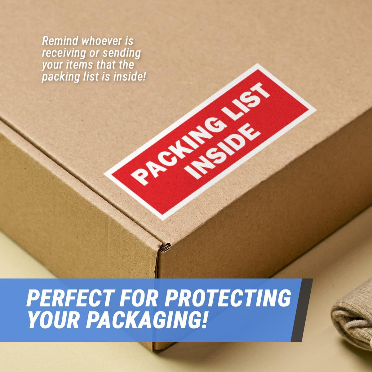 Packing List Labels, 1.5 x 4 inch, Red, 900 Labels