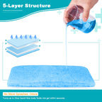 90 Count Absorbent Commode Pads for Bedside Commode Bucket