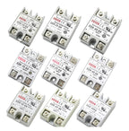 BIK 1pcs SSR-10 25 40 50 60 75 80 100DA DC Control AC SSR White Shell Single Phase Solid State Relay Without Plastic SSR-25DA SSR-40DA(AA,SSR 40)