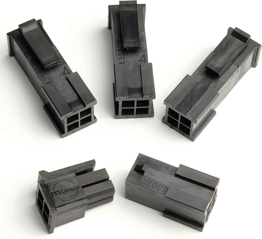 4 Pin Connector kit, 3mm Pitch with Pins fits for Molex (Pack of 4)