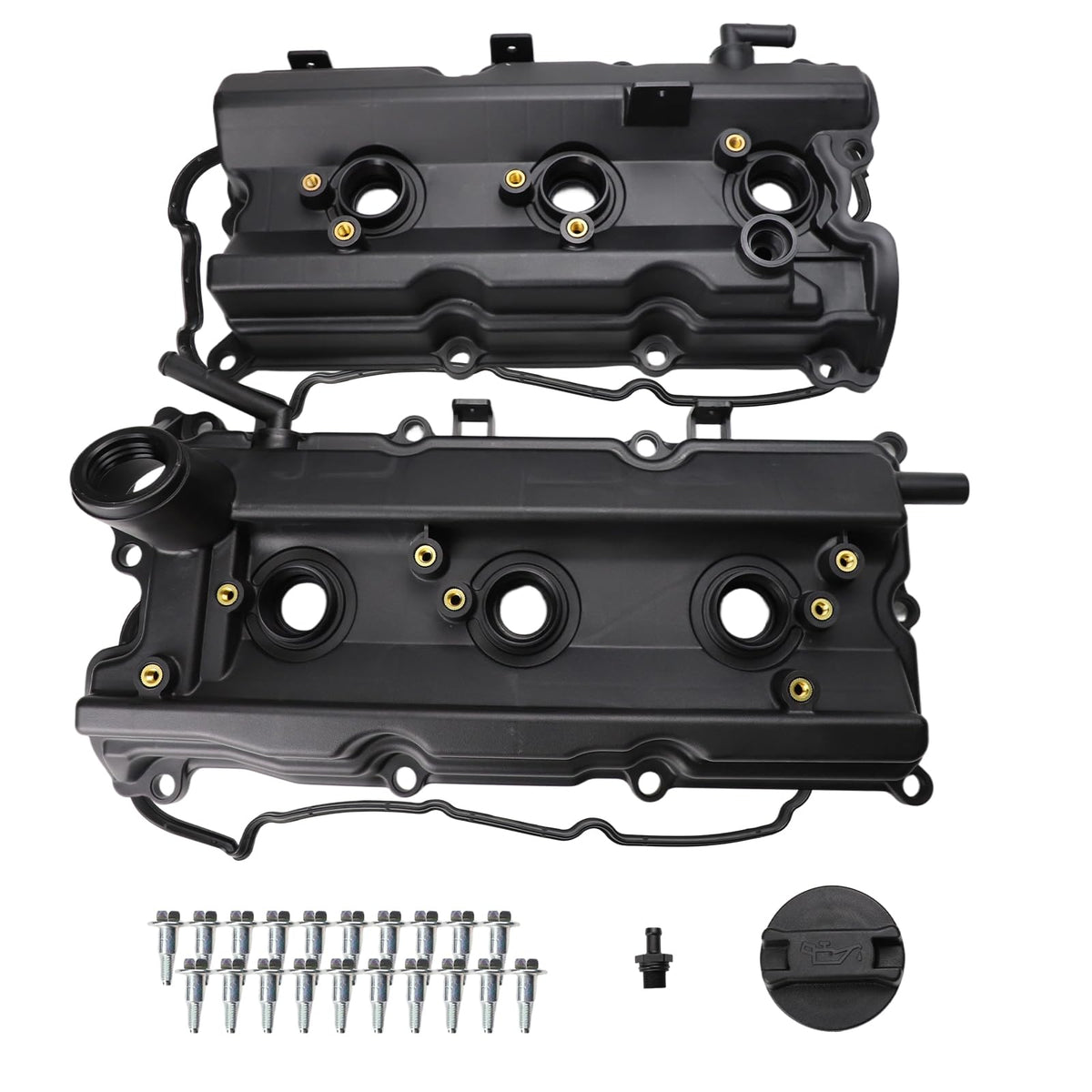 FEXON Engine Valve Cover Kit with Gaskets & Bolts Compatible with