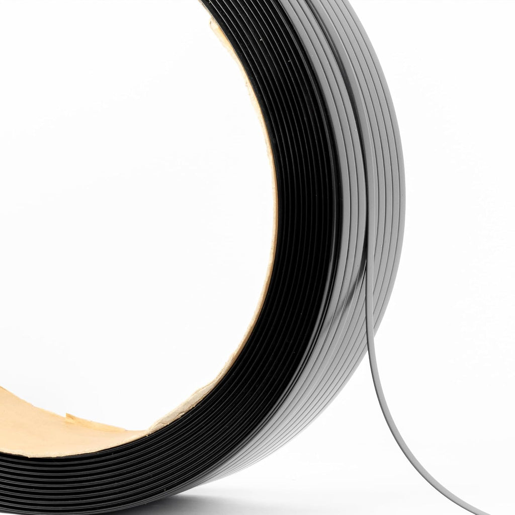 Packaging PET Strapping 5/8" x 0.031" x 1968ft Length Polyester Roll Black, UV, Water, and Rust Resistance Affordable