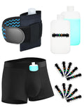 Urine Test Complete Kit - Thinner 3.5oz Empty Bottle, HDPE Sample Vials, Hi-Stretch Leg Strap, Thermometer Stickers