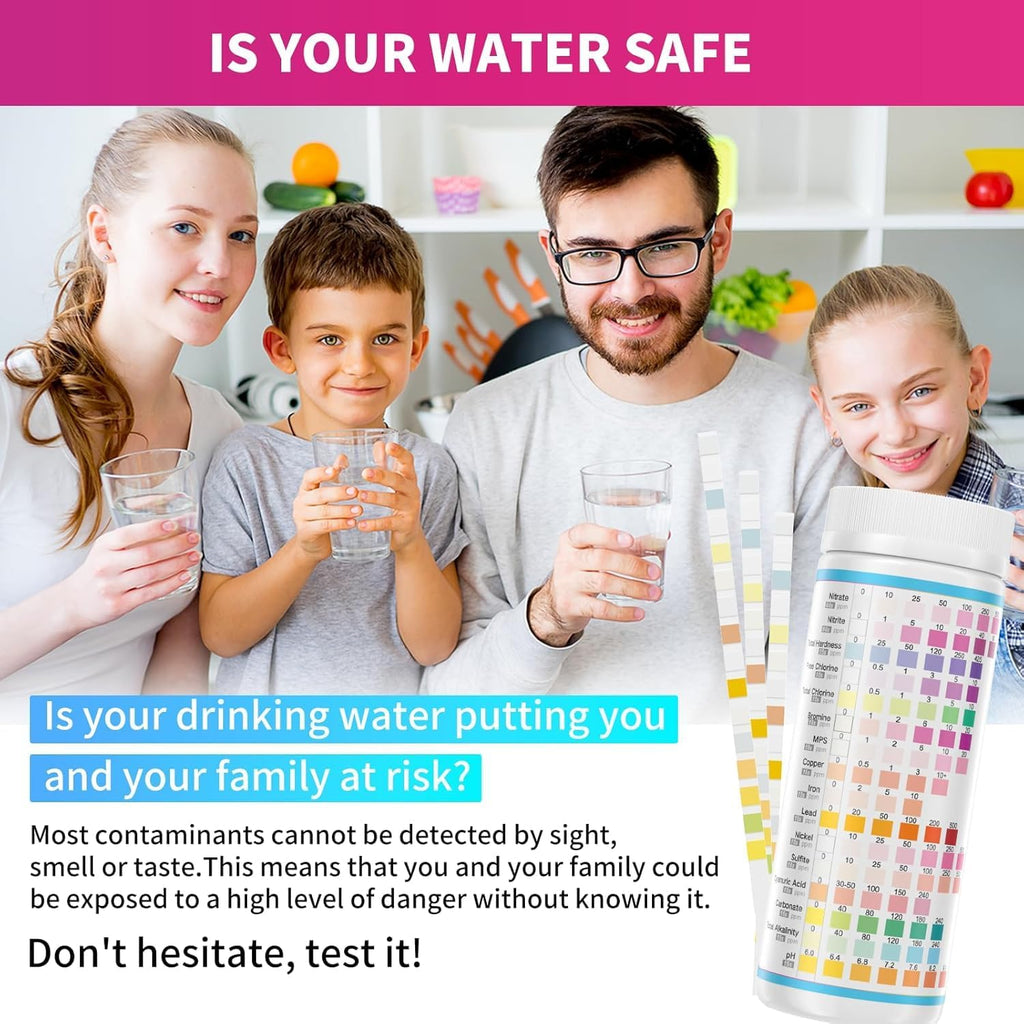21in1 Water Test Kit, 143 Strips Drinking Water Test Kit, 2 Bacteria Tests