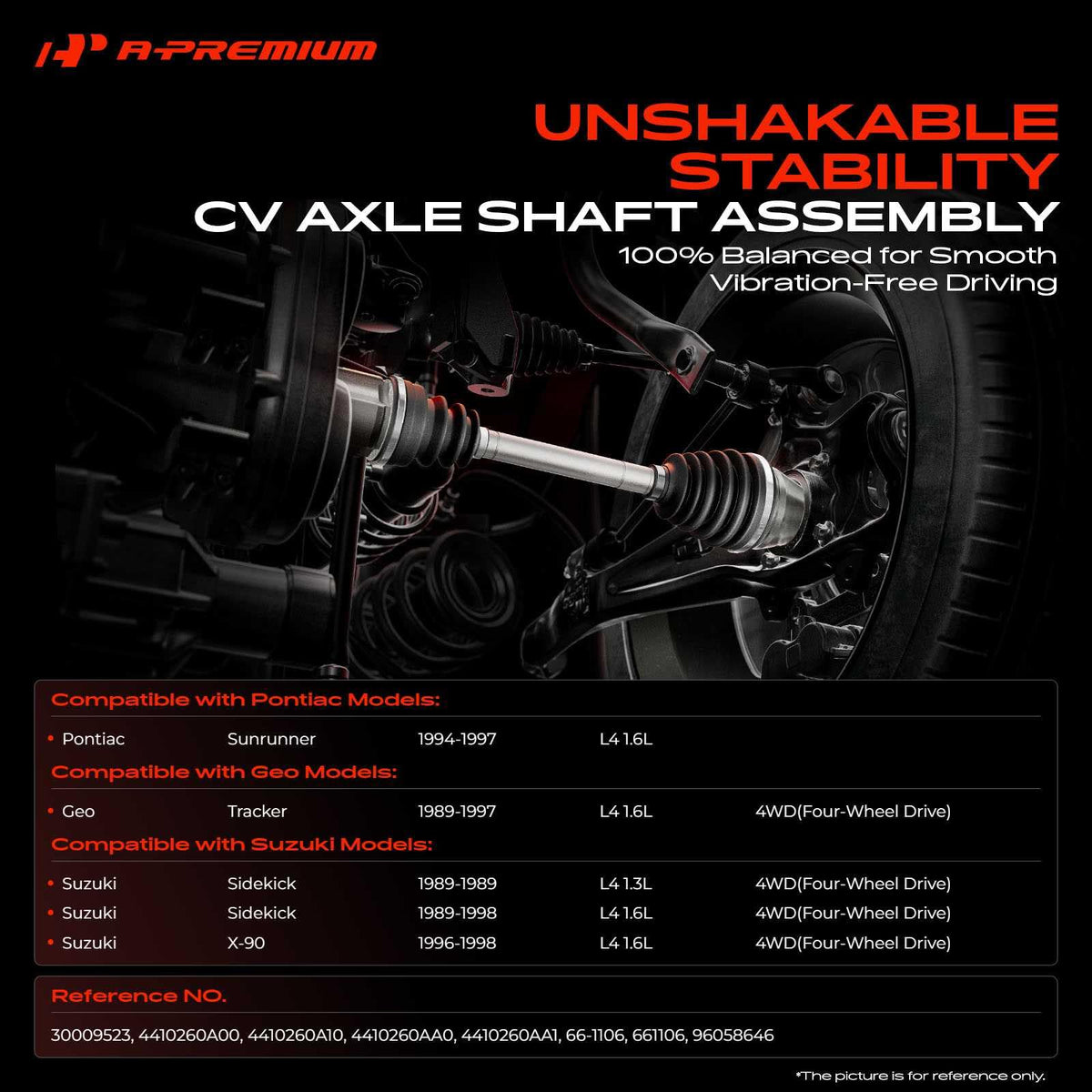 A-Premium Front Left Driver Side CV Axle Shaft Assembly