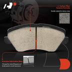 A-Premium Front Ceramic Brake Pads Compatible with Hyundai & Kia
