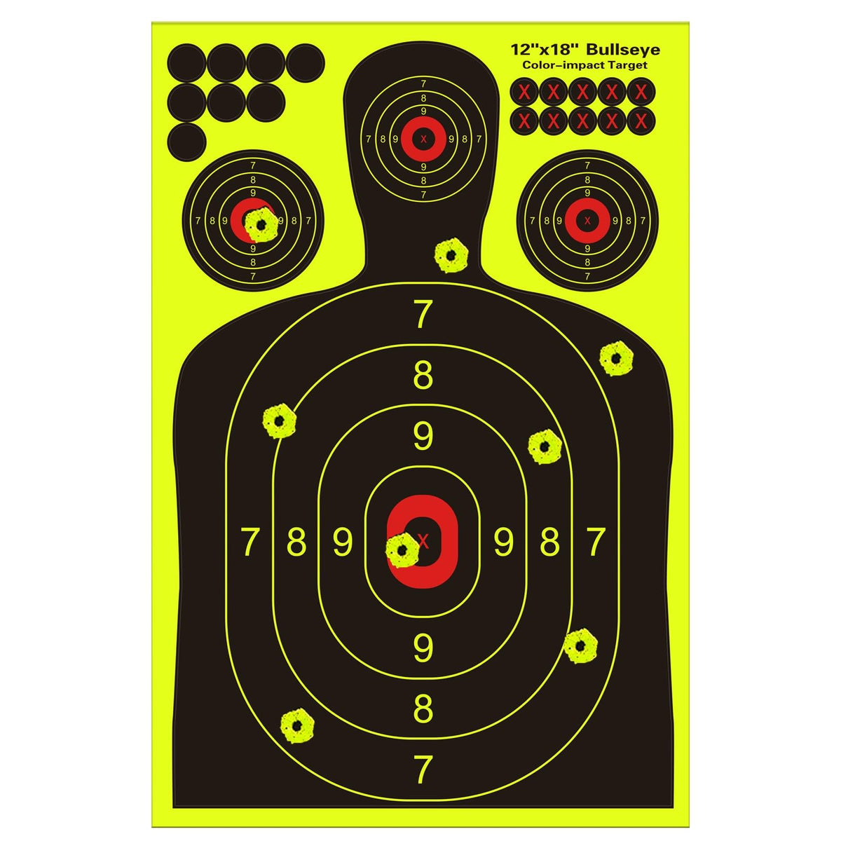 12x18 inch Silhouette Splatter Targets