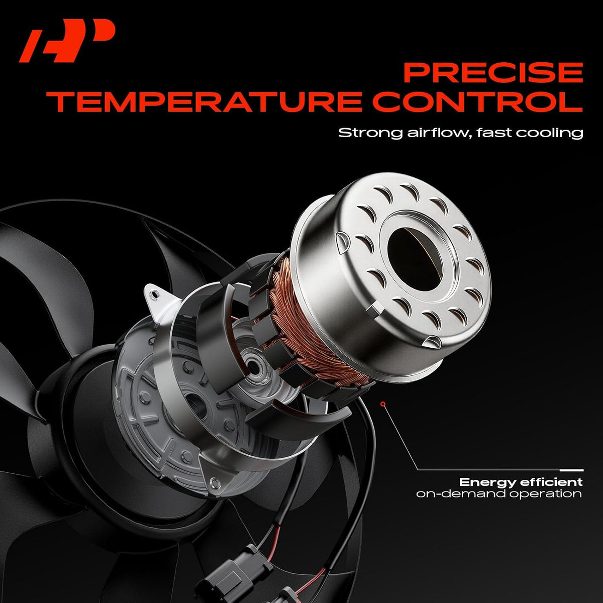 A-Premium Radiator Fan Motor Compatible with Toyota, Scion