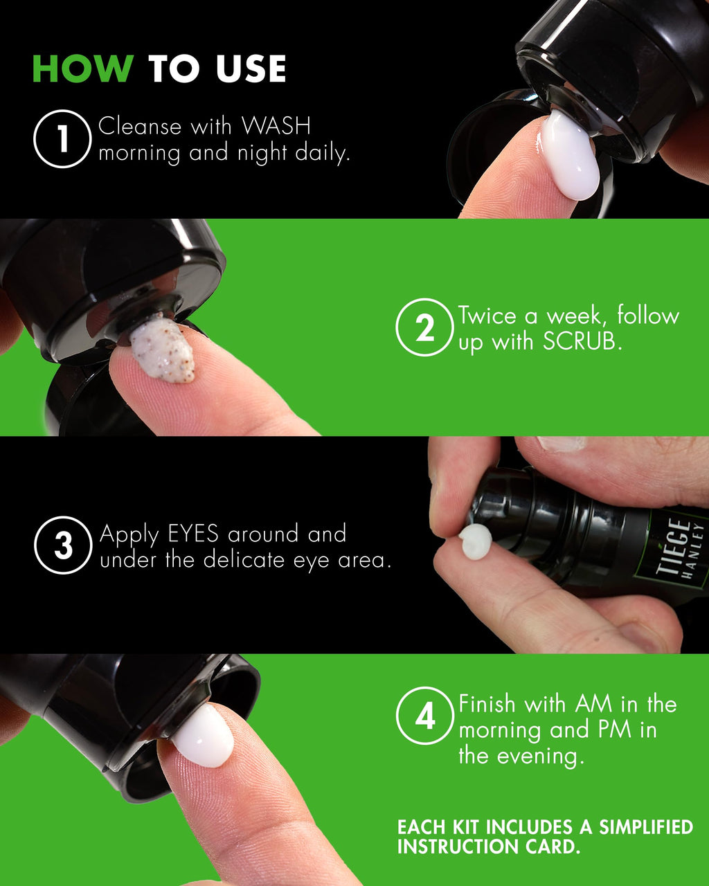 Advanced Men's Skin Care Set, 30-Day, 5 Piece Kit