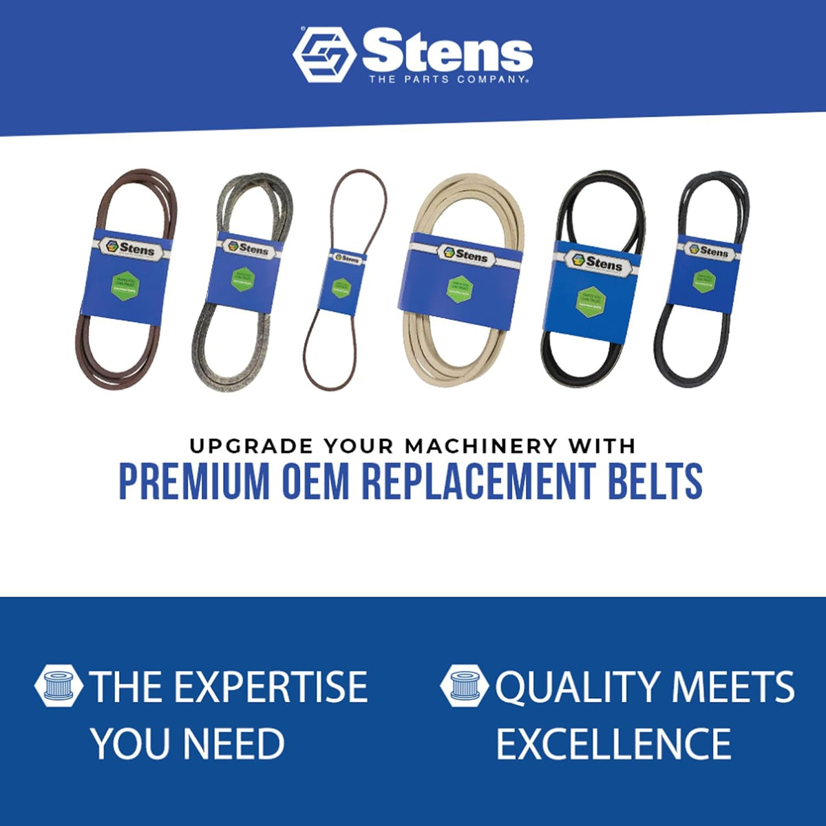 Stens 258-091 Trueblue Belt, 5/8" x 91", ea, 1