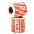 2"×3" Fragile Stickers, 500 Labels/Roll, 2Rolls