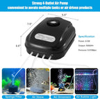 Aquarium Air Pump 300GPH