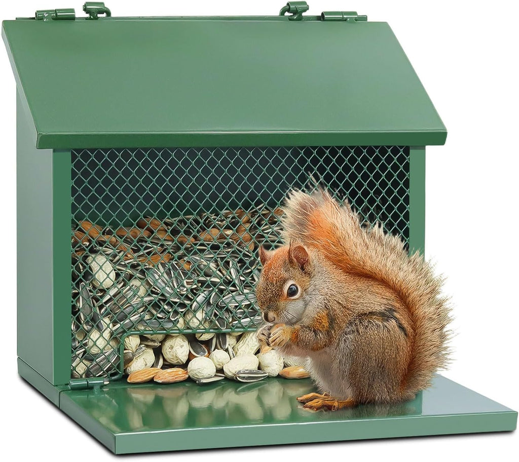 Metal Squirrel Feeder, Squirrel Feeders for Outside