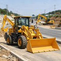 Multi-function Backhoe Loader, 4 Wheel Drive Hydraulic Excavator Loader, Earthmoving Equipment for Farm, Building