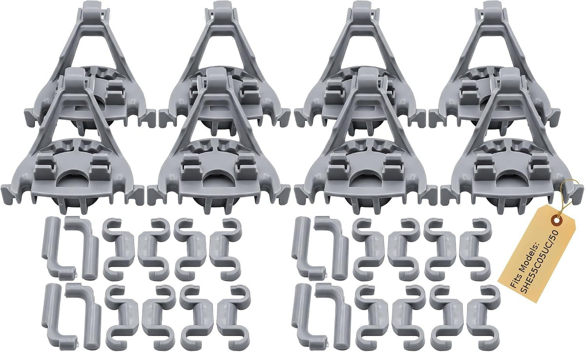 4X Dishwasher Bearing Lower Rack Flip Tine Clip Kit for Bosch SHE55C05UC/50