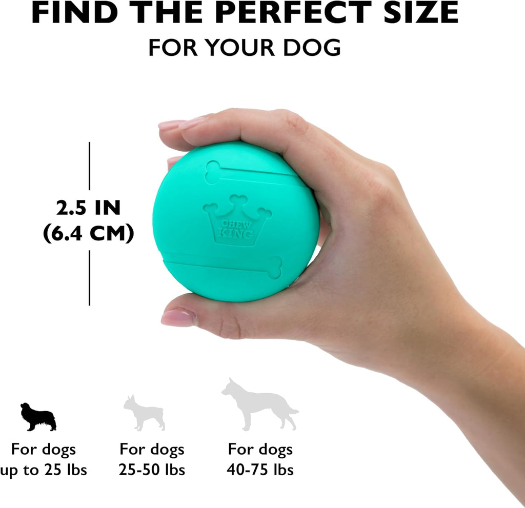 Fetch Balls Extremely Durable Natural Rubber Toy 2.5 inch, 8-pack (CM-0264-CS01)