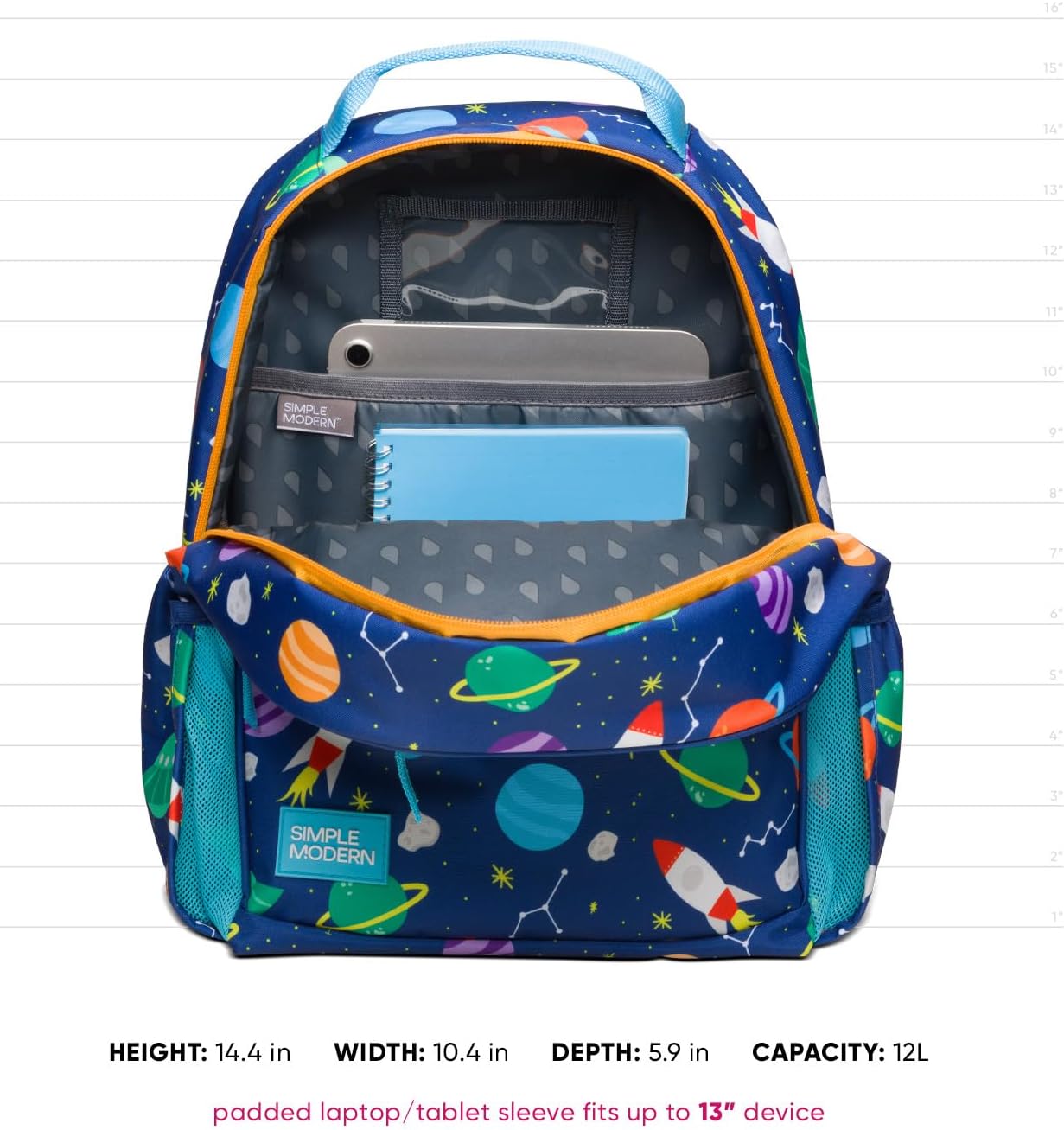 Simple Modern Disney Pixar Kids Backpack for School, Girls, Boys | 12L | Fletcher Pixar Bookbag, School Backpack for