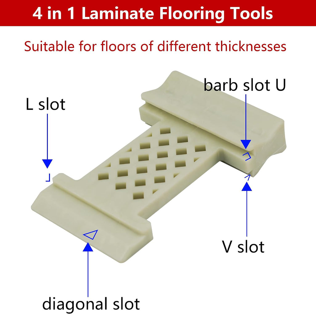 4 in 1 Laminate Flooring Tools,Wood Floor Composite Board Laminate Installation Tool, Wood Floor Installation Tapping