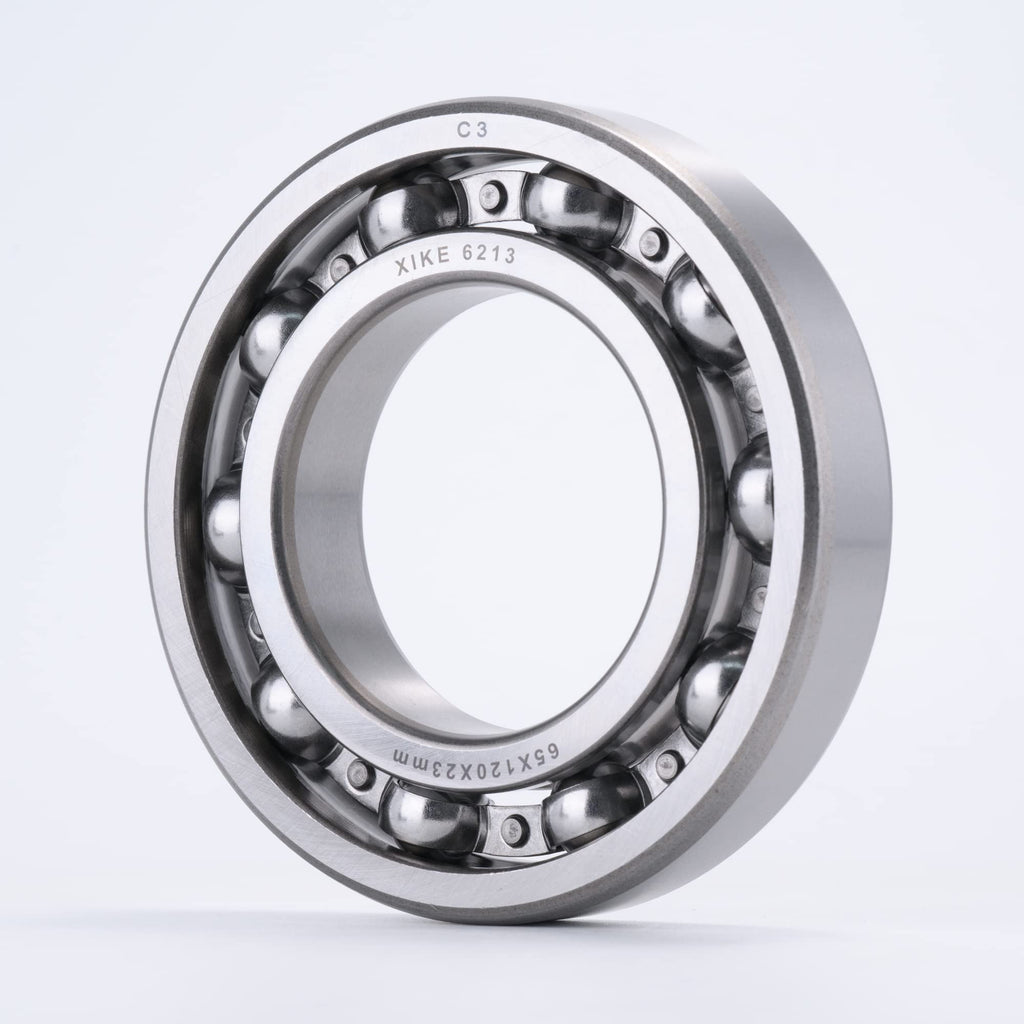 XIKE 6213 Open Ball Bearings, 65x120x23mm, C3 No Seals, 1 Pack
