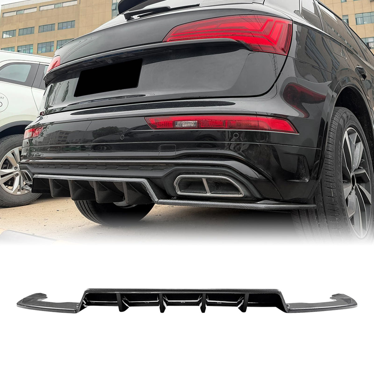 Rear Bumper Diffuser Lip for Audi Q5 FY Sline 2021-2024 2023