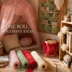 White Tulle Fabric Roll 54 Inch x 40 Yards Tulle Ribbon