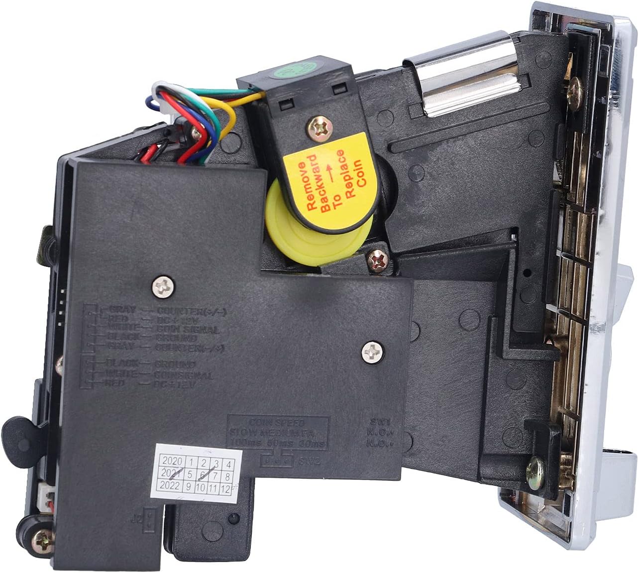 Coin Acceptor, CPU Multi Coins Acceptor Selector, Comparable Roll Down Coin Mech Electronic Coin Selector, for Arcade