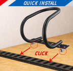 7" E-Track Motorcycle Wheel Chock for Trailer & Cargo (2 Pack)