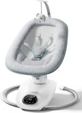 CocoSway Electric Baby Swing for Infants, 180° Rotating Seat, Grey | 6 Parent-Like Sway Motions, 4 Speeds, Remote
