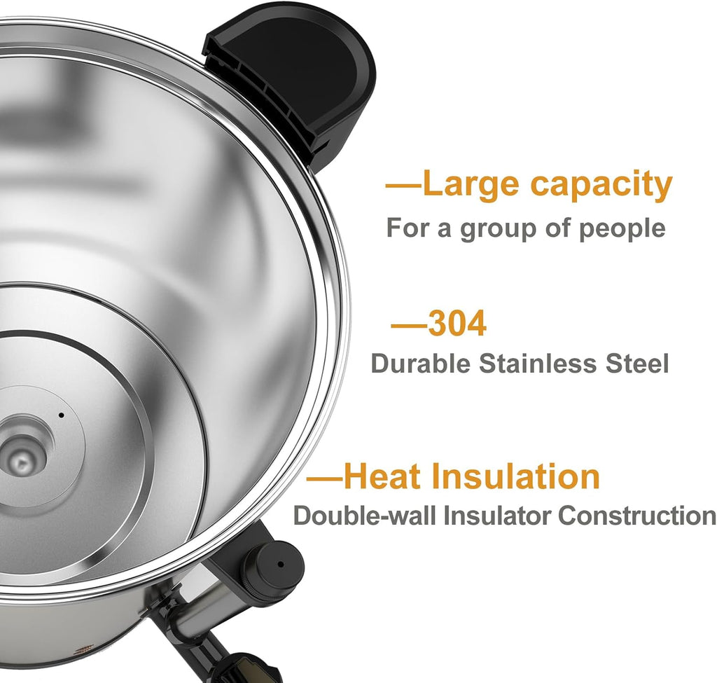 100 Cup Coffee Urn Stainless Steel Large Electric Coffee Maker