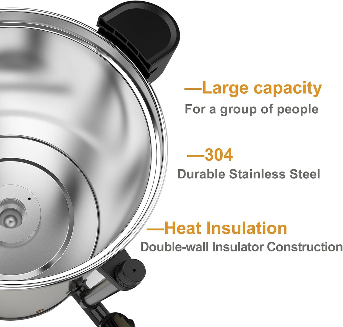 100 Cup Coffee Urn Stainless Steel Large Electric Coffee Maker