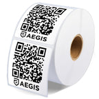 2" X 2" Square Direct Thermal Printer Labels (700 Count, 1 Roll)